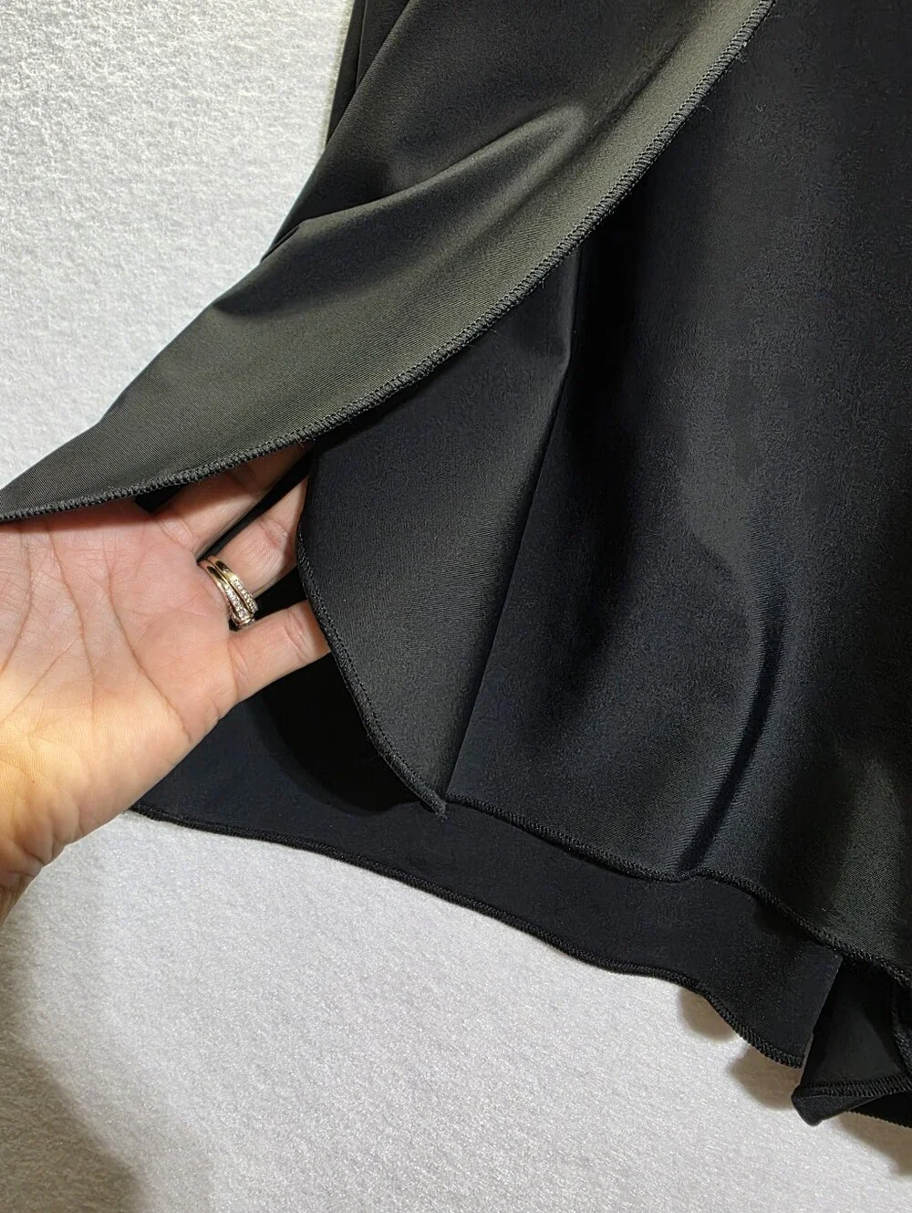 NWT SUMMERSALT BLACK SWIM SHORTS SKORT SWIMSUIT COVER UP SIZE L